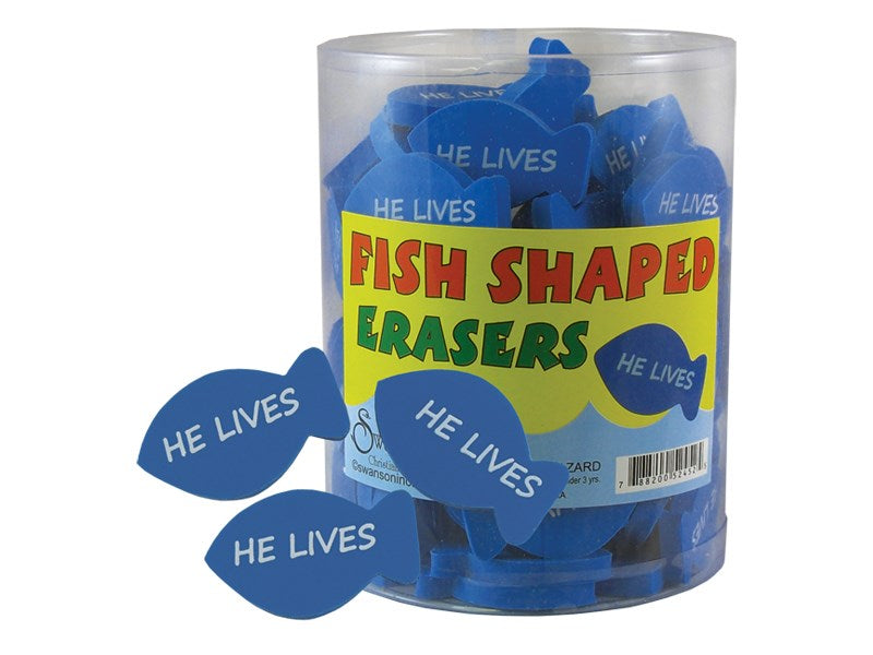 Eraser-Fish Shaped (Pack of 96)