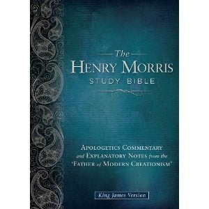 KJV Henry Morris Study Bible-Black Genuine Leather
