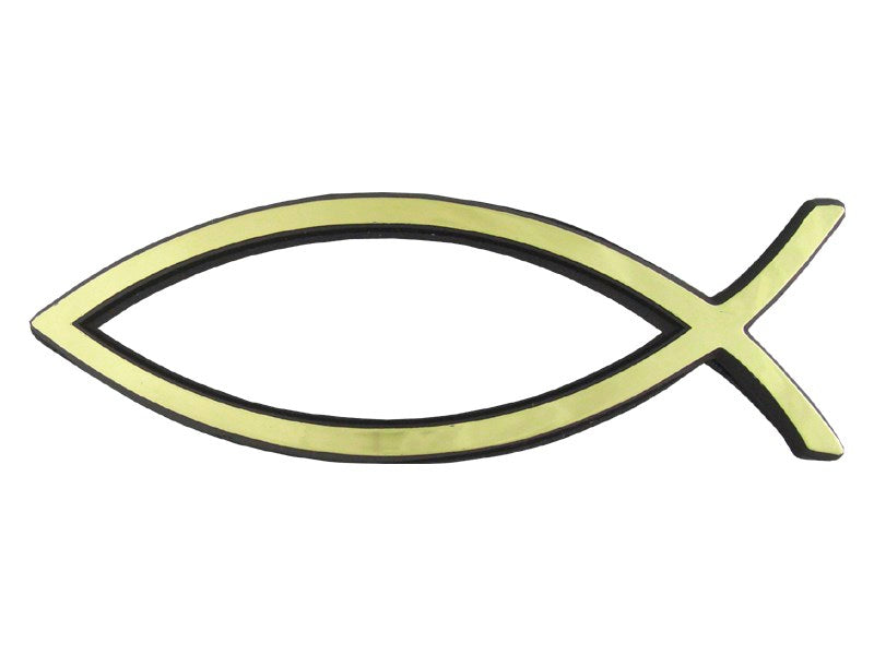 Auto Decal-3D Fish-Large (Gold) (Pack of 6)