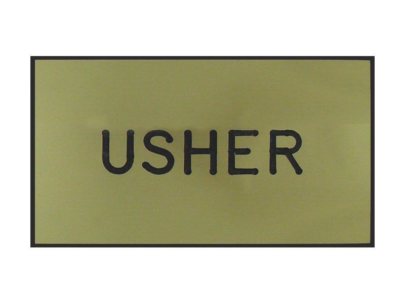 Badge-Usher-Magnetic-Gold/Black