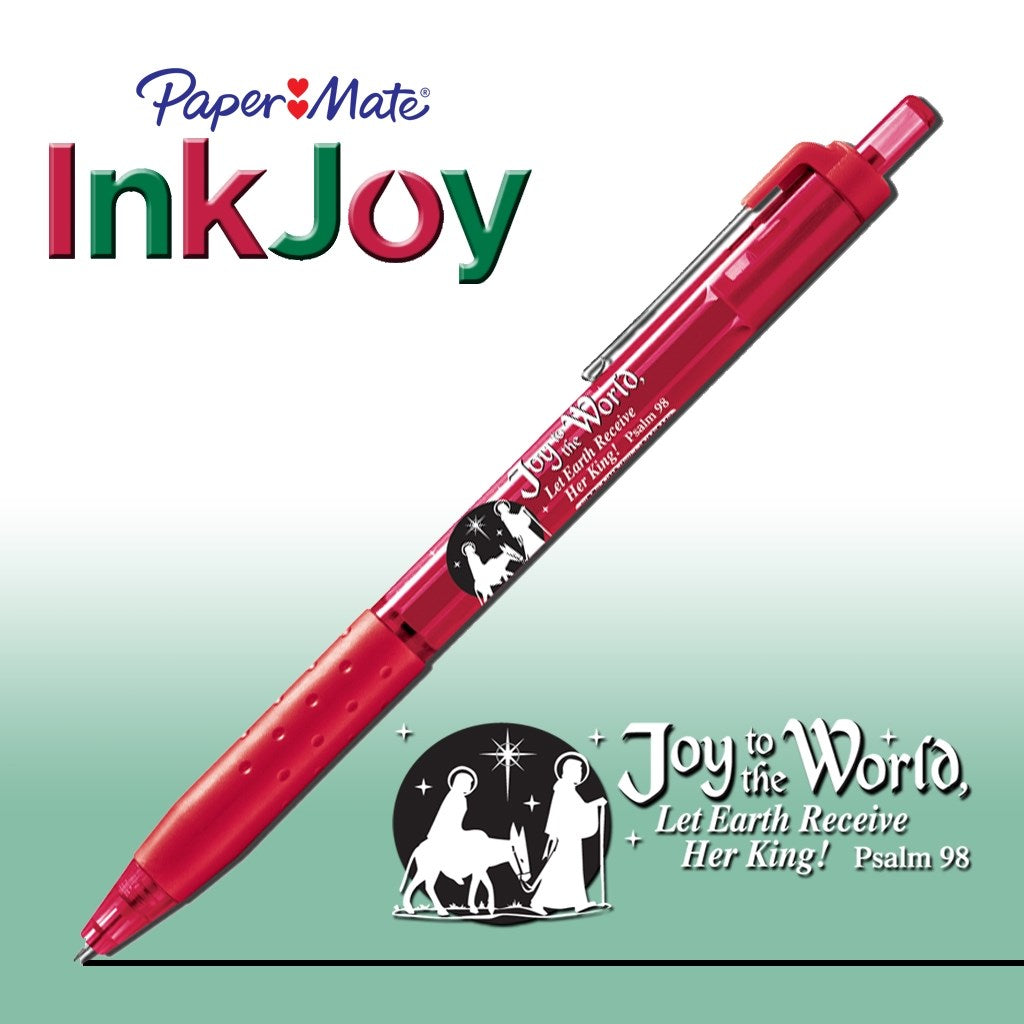 Pen-Christmas-Paper Mate InkJoy-Joy To The World-Red
