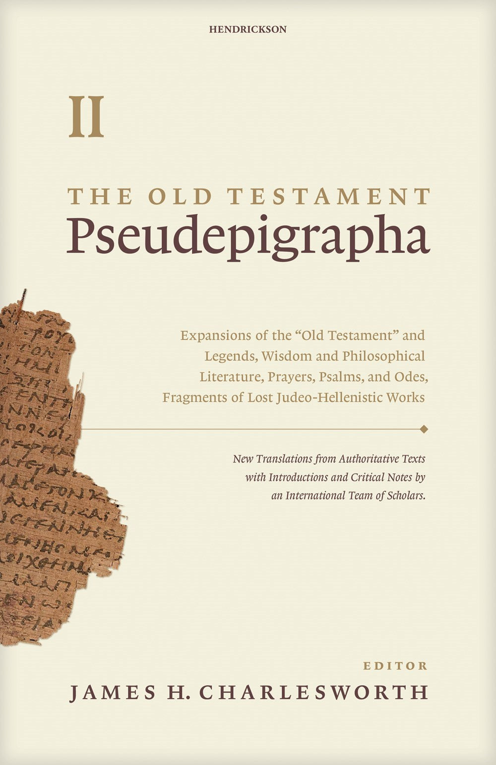 The Old Testament Pseudepigrapha Volume 2