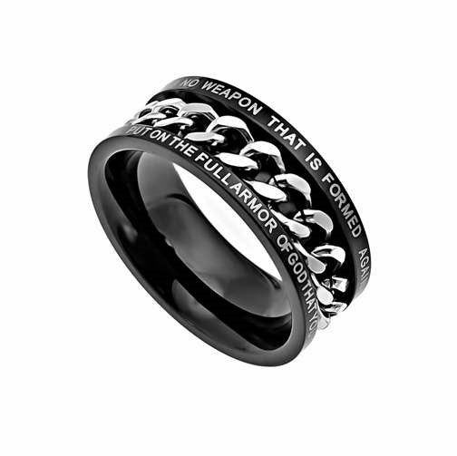 Ring-Black Chain-No Weapon (Mens)-Sz 9