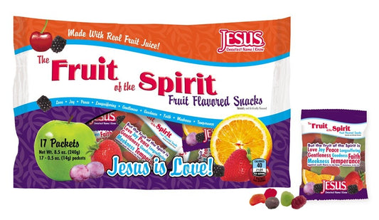 Candy-Fruit of The Spirit Gummy Fruit Snack (Pack Of 17)