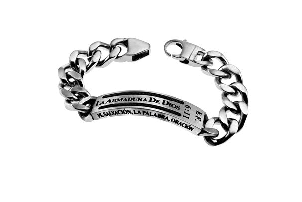 Spanish-Bracelet-Cable-Armor Of God (Mens)-8"
