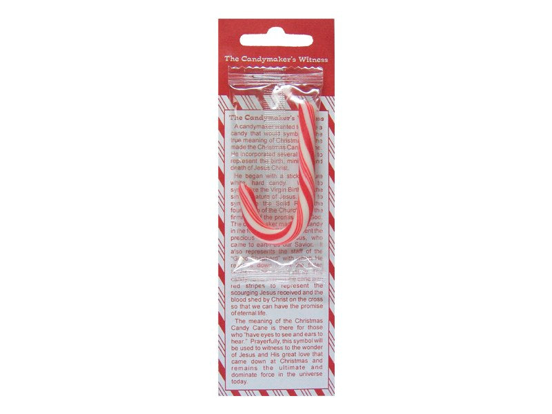 Bookmark-The Candymaker's Witness W/Candy Cane (Pack Of 25)