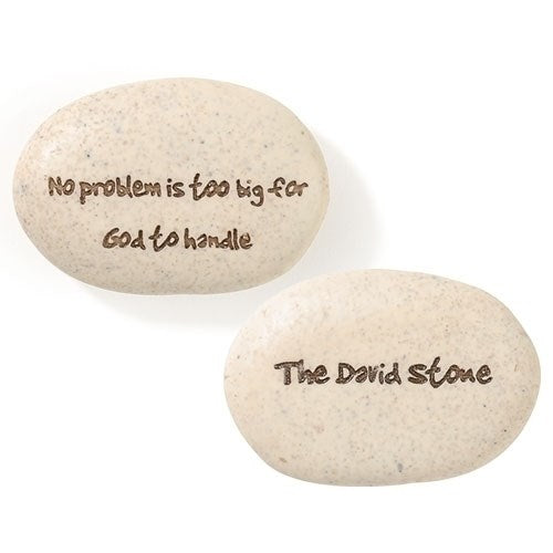 Faith Stone-David in Crate-No Problem Is Too Big For God To Handle (1.25")