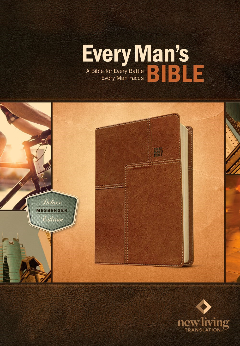 NLT Every Man's Bible: Deluxe Messenger Edition-Layered Brown LeatherLike