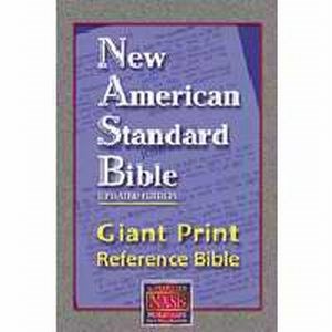 NASB 1995 Giant Print Reference Bible-Burgundy Genuine Leather Indexed