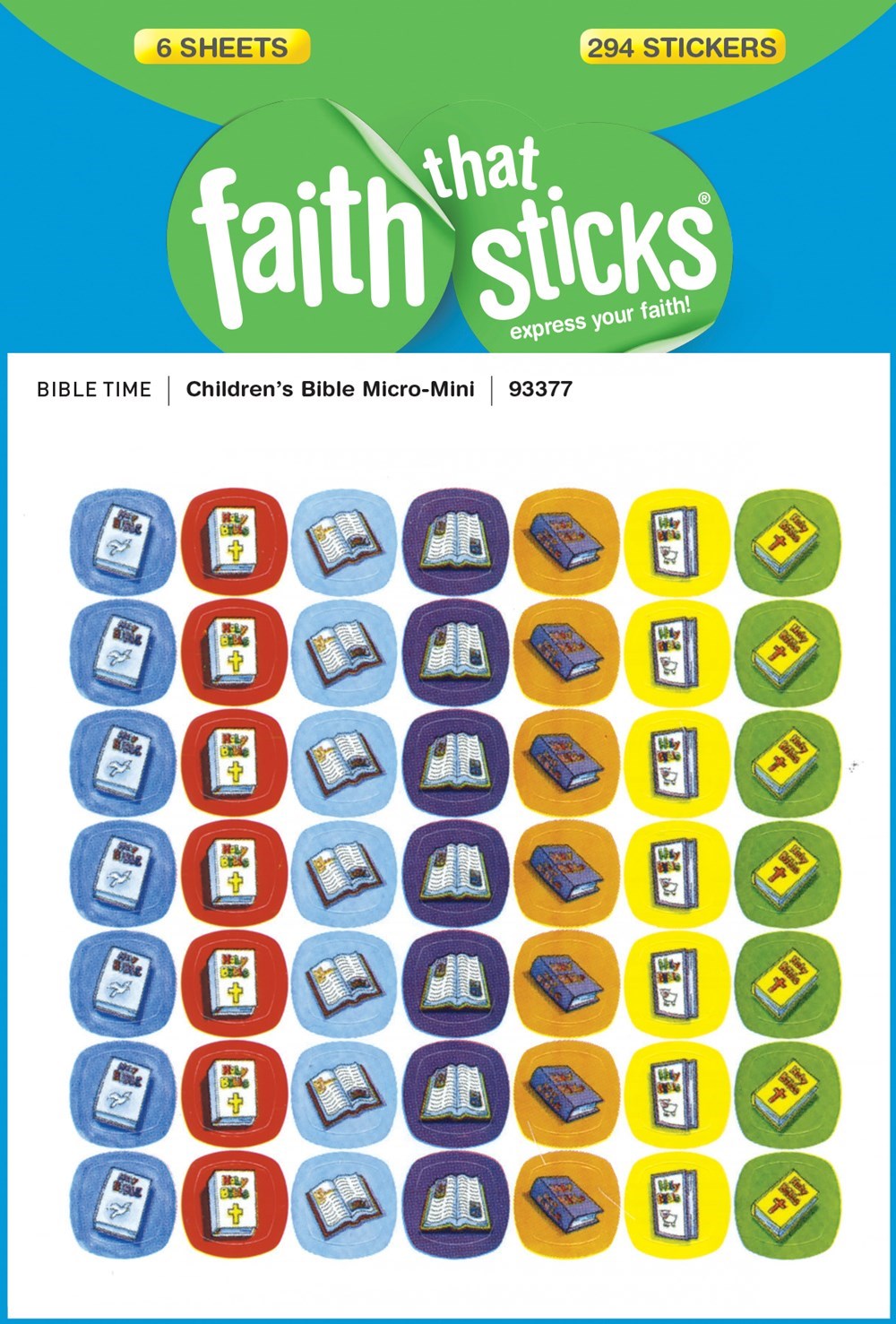 Sticker-Children's Bible Micro-Mini (6 Sheets) (Faith That Sticks)