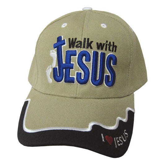 Cap-Walk With Jesus-Khaki