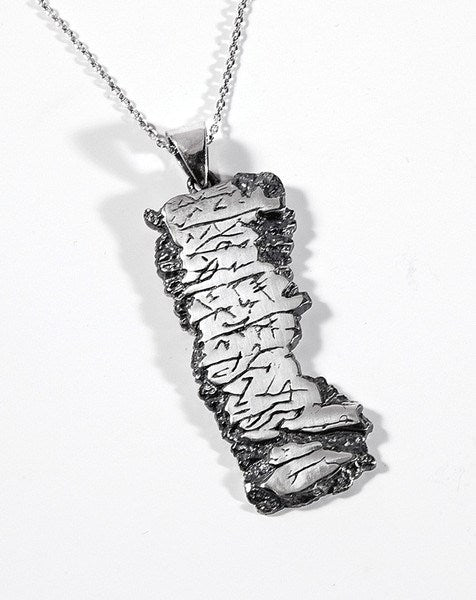Necklace-Aarons Blessing (Numbers 6:23-27) w/Chain-Silver Plated (#9589)