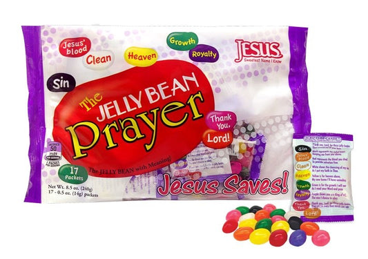 Candy-Jelly Bean Prayer/Jesus Saves (10 Oz Bag)