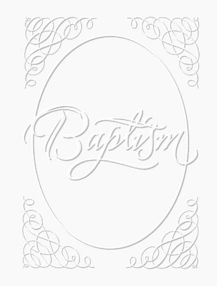 Certificate-Baptism (Silver Foil Embossed Premium Stock) (Pack of 6)