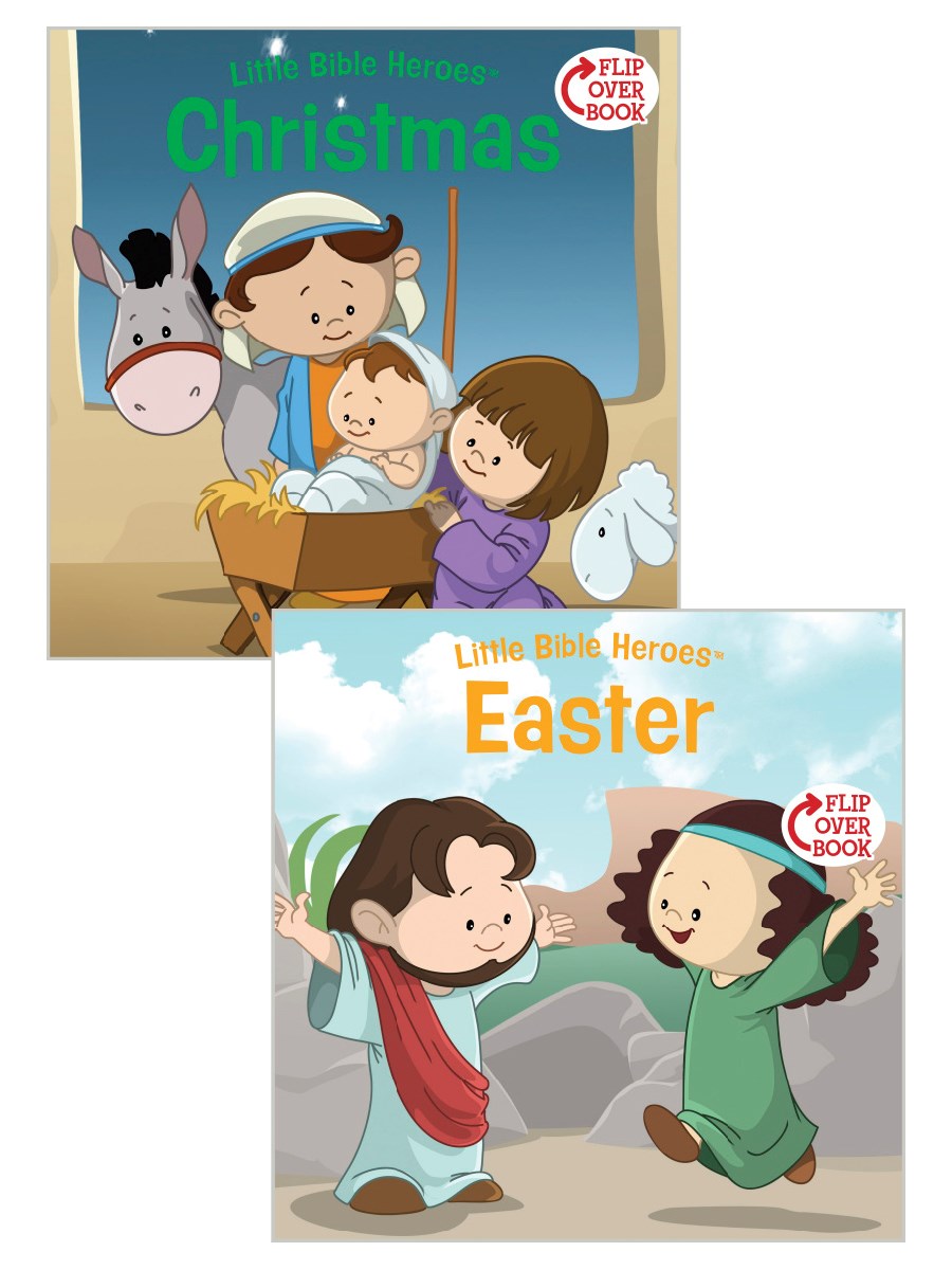 Christmas/Easter Flip-Over Book (Little Bible Heroes)