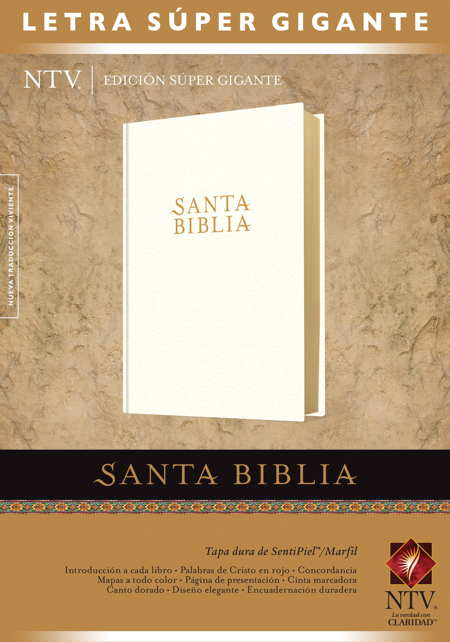 NTV Super Giant Print Edition (Edicion Super Gigante)-Black LeatherLike Indexed