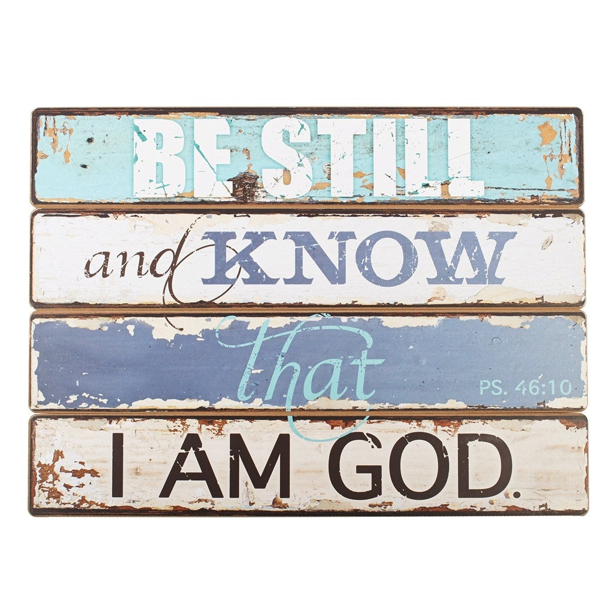 Wall Plaque-Plank-Be Still
