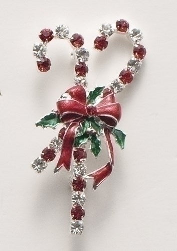 Pin-Candycane Story w/Gift Box (2.5")