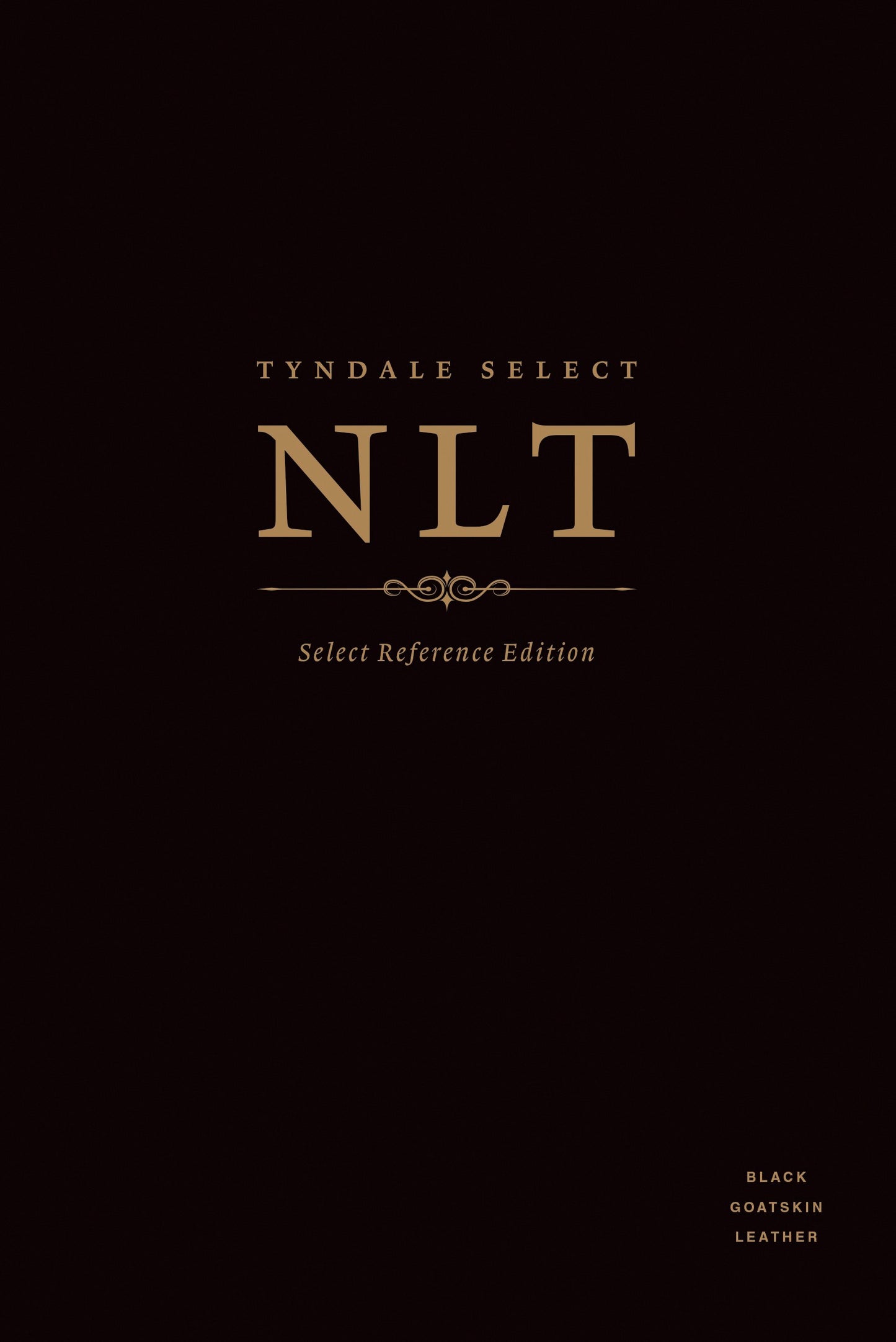 NLT Select Reference Edition-Black Goatskin Leather Indexed
