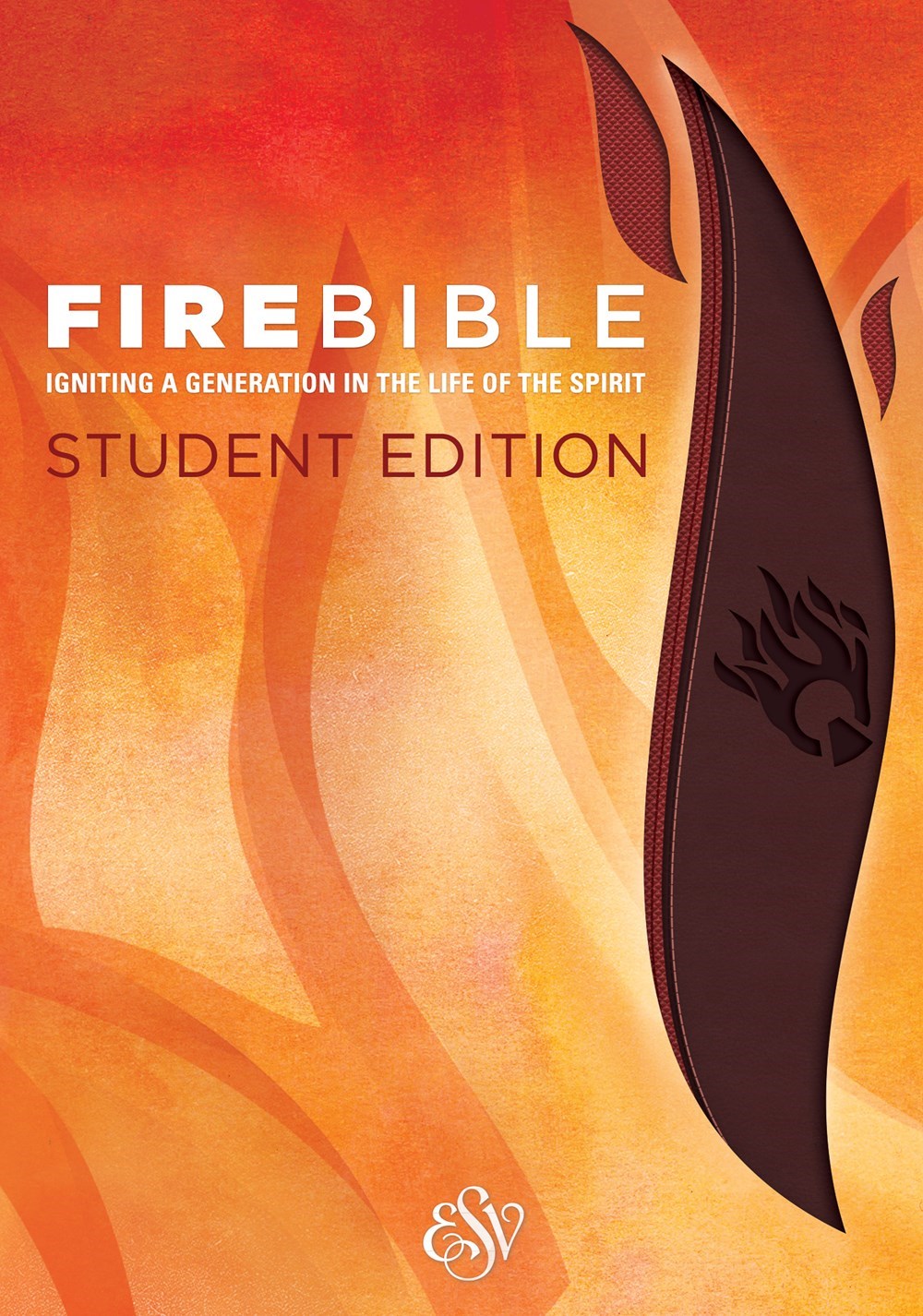 ESV Fire Bible Student Edition-Brick Red/Plum Flexisoft