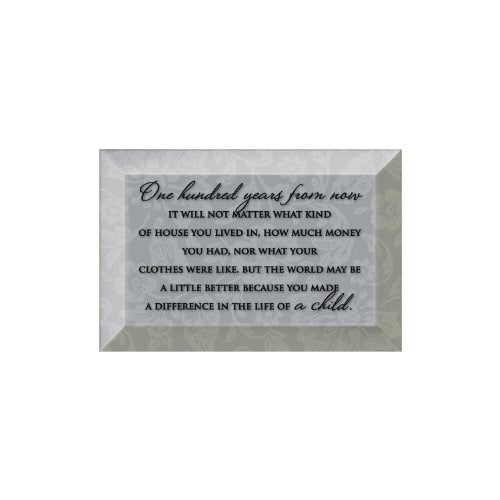 Glass Plaque-One Hundred Years (6 x 4)