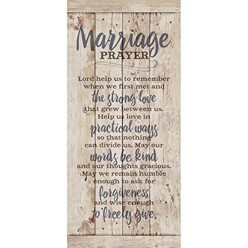 Wall Plaque-New Horizons-Marriage Prayer (5.5" x 12")