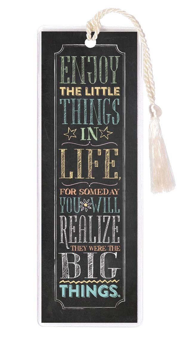Bookmark-Chalk-Enjoy The Little Things (Pack Of 6)