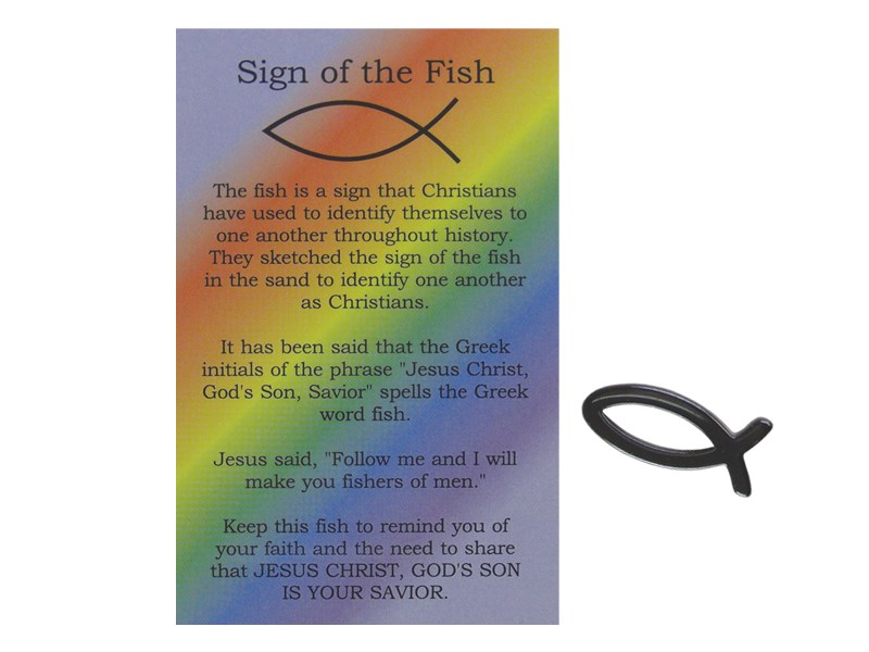 Pocket Fish Hematite W/Card (Pack Of 50)