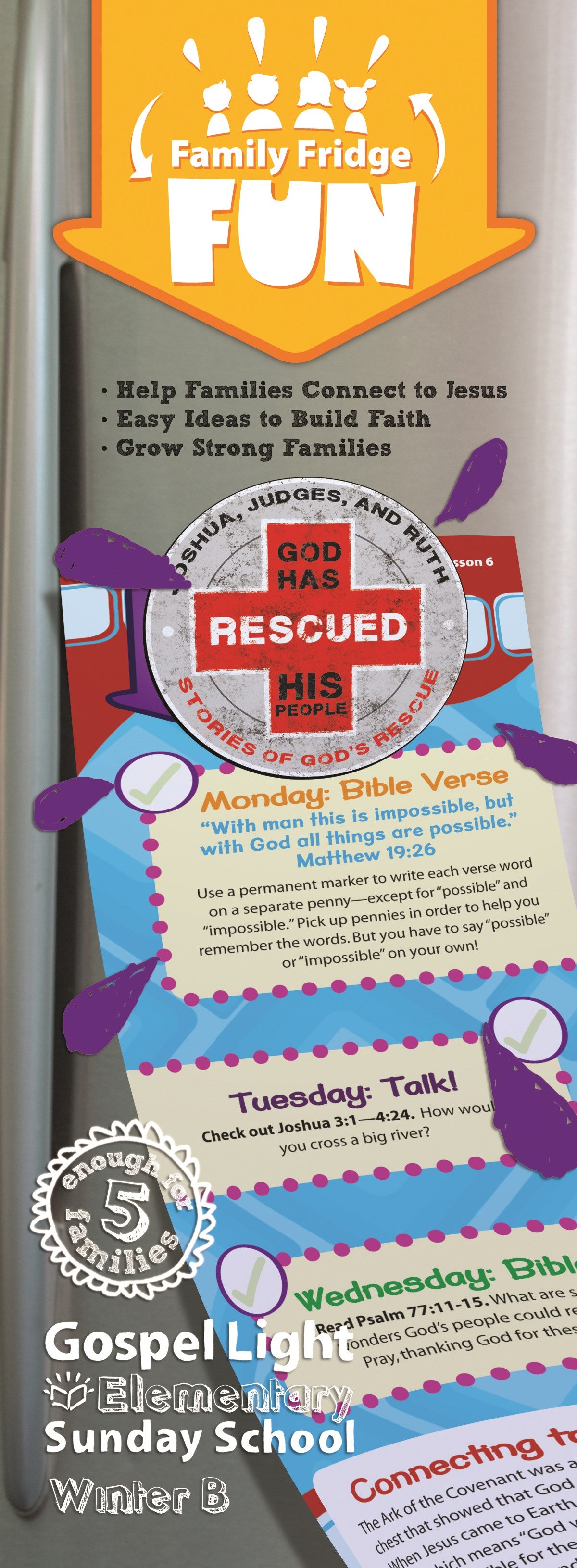 Gospel Light Winter 2025-2026: Elementary Fridge Fun (Take-Home) (Grades 1-4)-Year B (#2224)