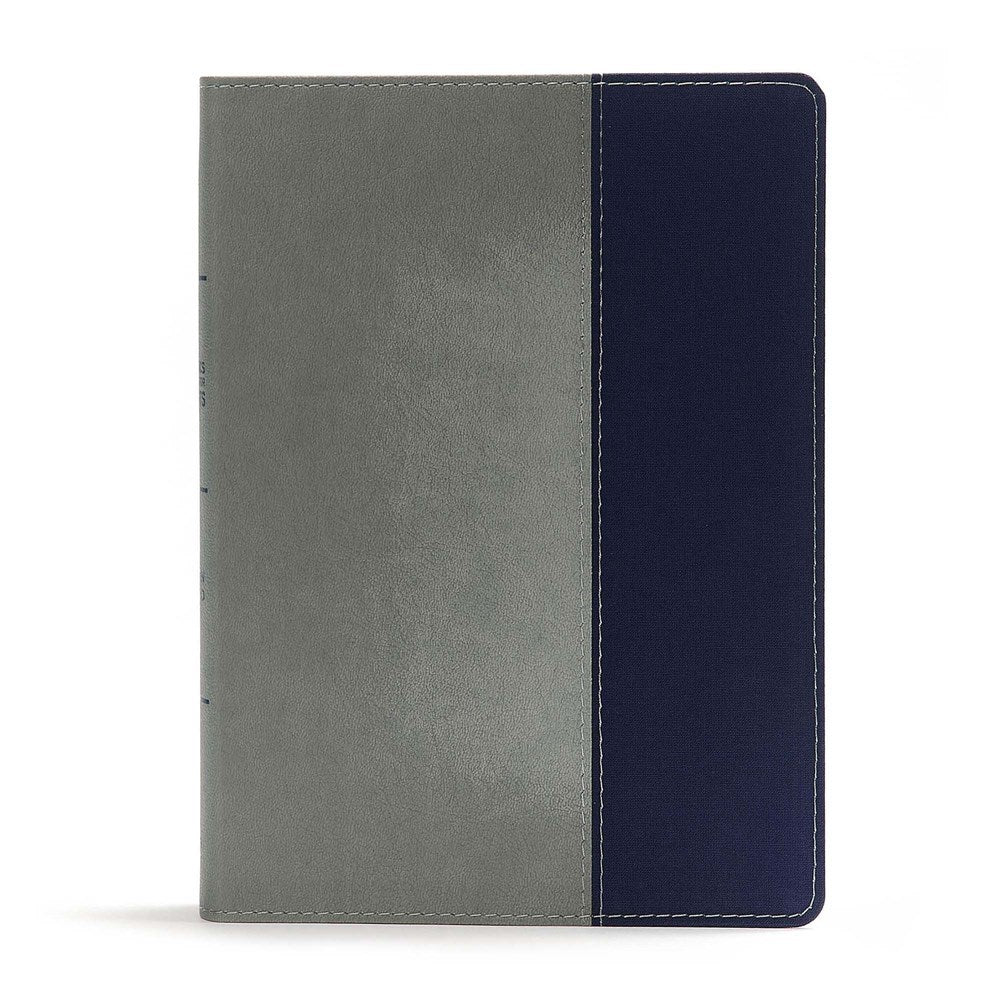 CSB Apologetics Study Bible For Students-Gray LeatherTouch/Navy Cloth