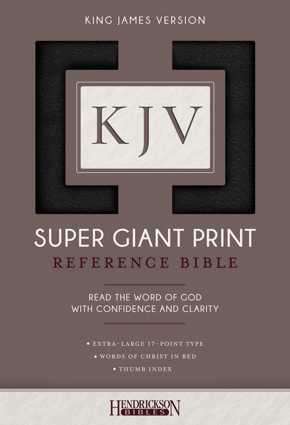 KJV Super Giant Print Reference Bible-Black Imitation Leather Indexed