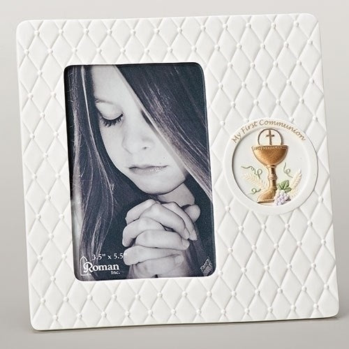 Frame-First Communion-Quilted (8")