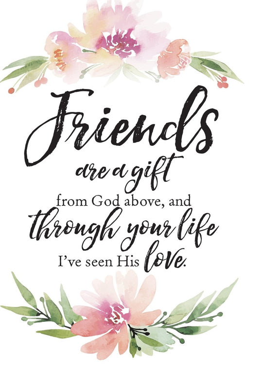Plaque-Woodland Grace-Friends Are A Gift (6 x 9)