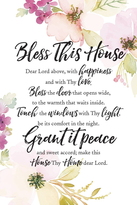Plaque-Woodland Grace-Bless This House (6 x 9)