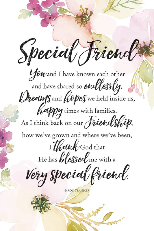 Plaque-Woodland Grace-Special Friend (6 x 9)