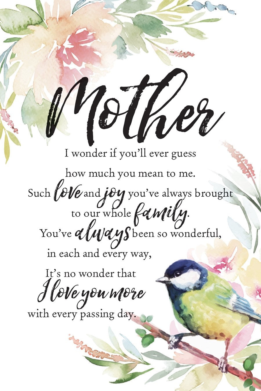 Plaque-Woodland Grace-Mother I Wonder (6 x 9)