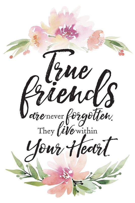 Plaque-Woodland Grace-True Friends (6 x 9)