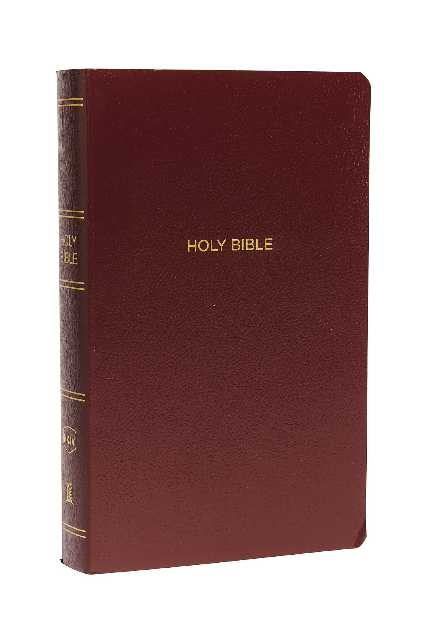 NKJV Gift & Award Bible (Comfort Print)-Burgundy Leatherflex