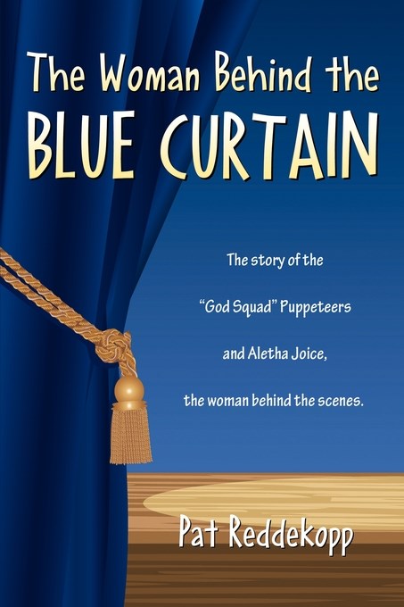 Woman Behind the Blue Curtain The