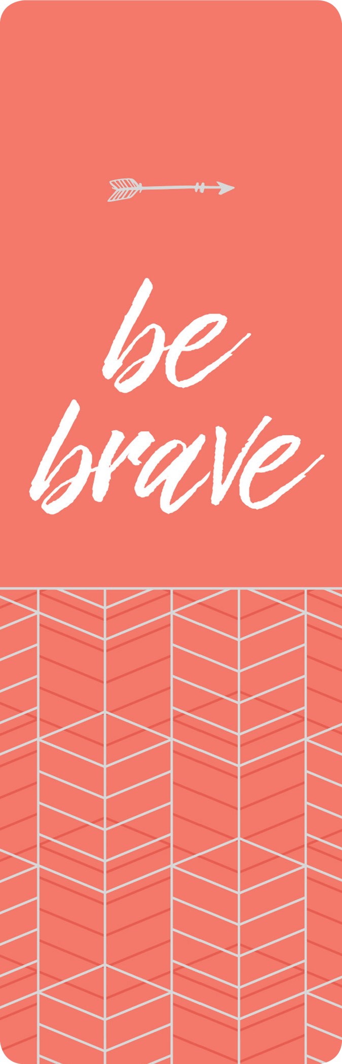 Bookmark-Be Brave-Faux Leather