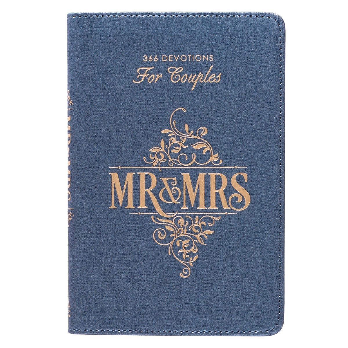 Mr. & Mrs.-Blue Faux LuxLeather