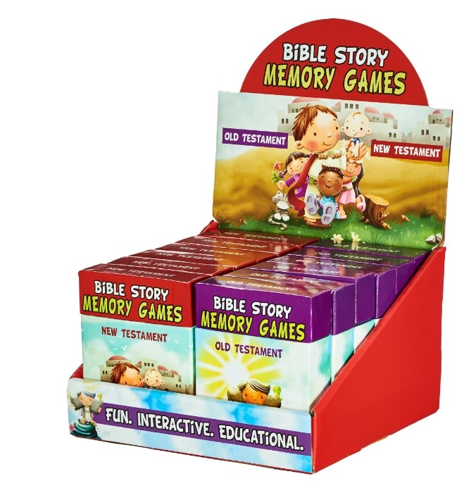 Merchandiser-Bible Story Memory Games (Pack Of 12) (PRODUCT INCLUDED)