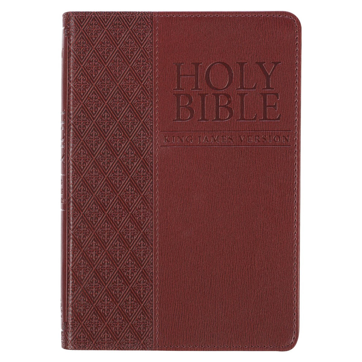 KJV Compact Bible-Brown Faux Leather