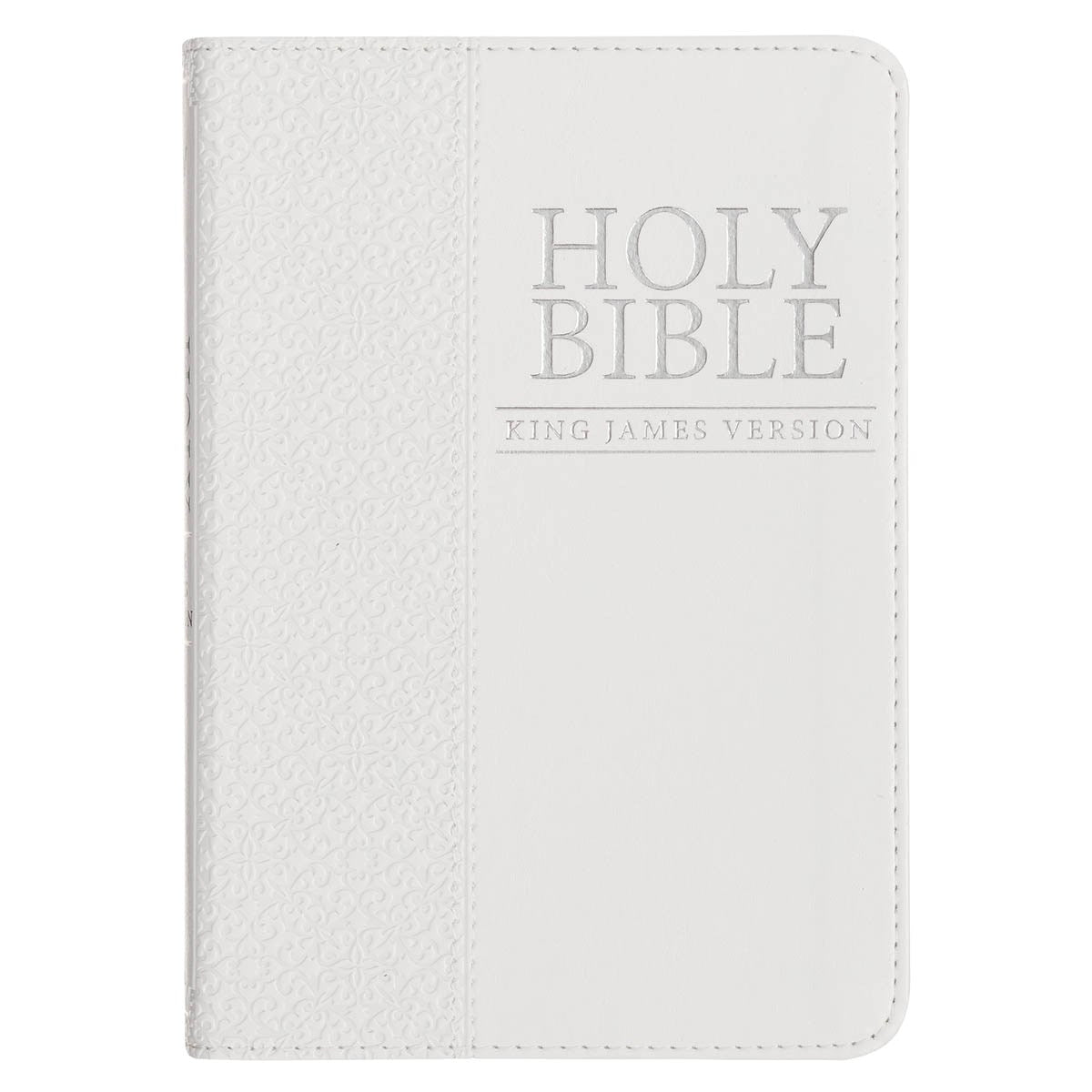 KJV Compact Bible-White Faux Leather