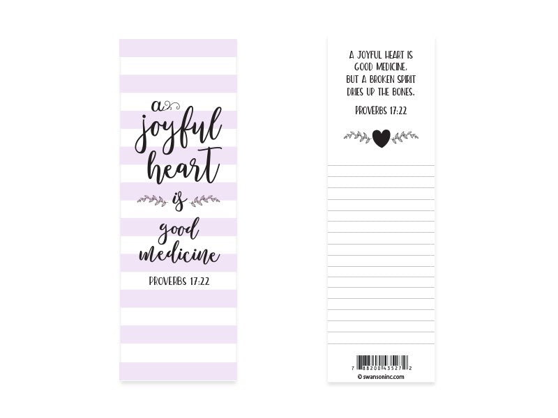 Bookmark-Joyful Heart (Pack Of 25)