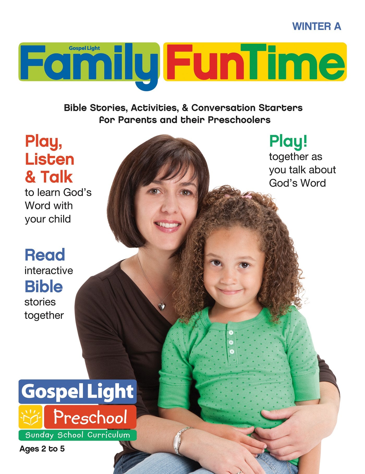 Gospel Light Winter 2025-2026: Preschool/Pre-K/Kindergarten Family Funtime (Ages 2-5)-Year A (#2114)