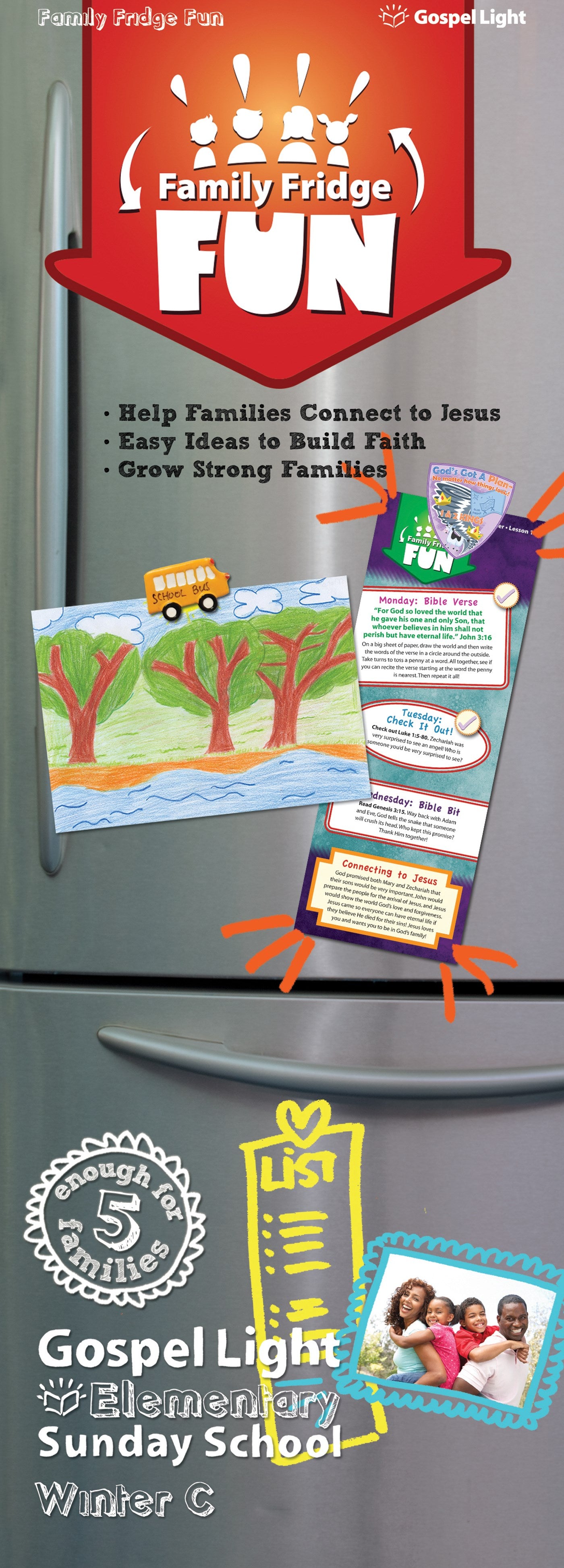 Gospel Light Winter 2025-2026: Elementary Fridge Fun (Take-Home) (Grades 1-4)-Year C (#2324)