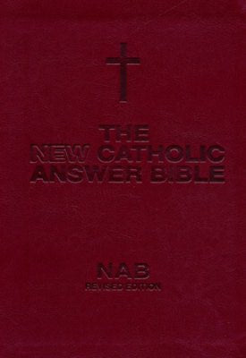 NABRE New Catholic Answer Bible Librosario Edition-Burgundy Imitation Leather