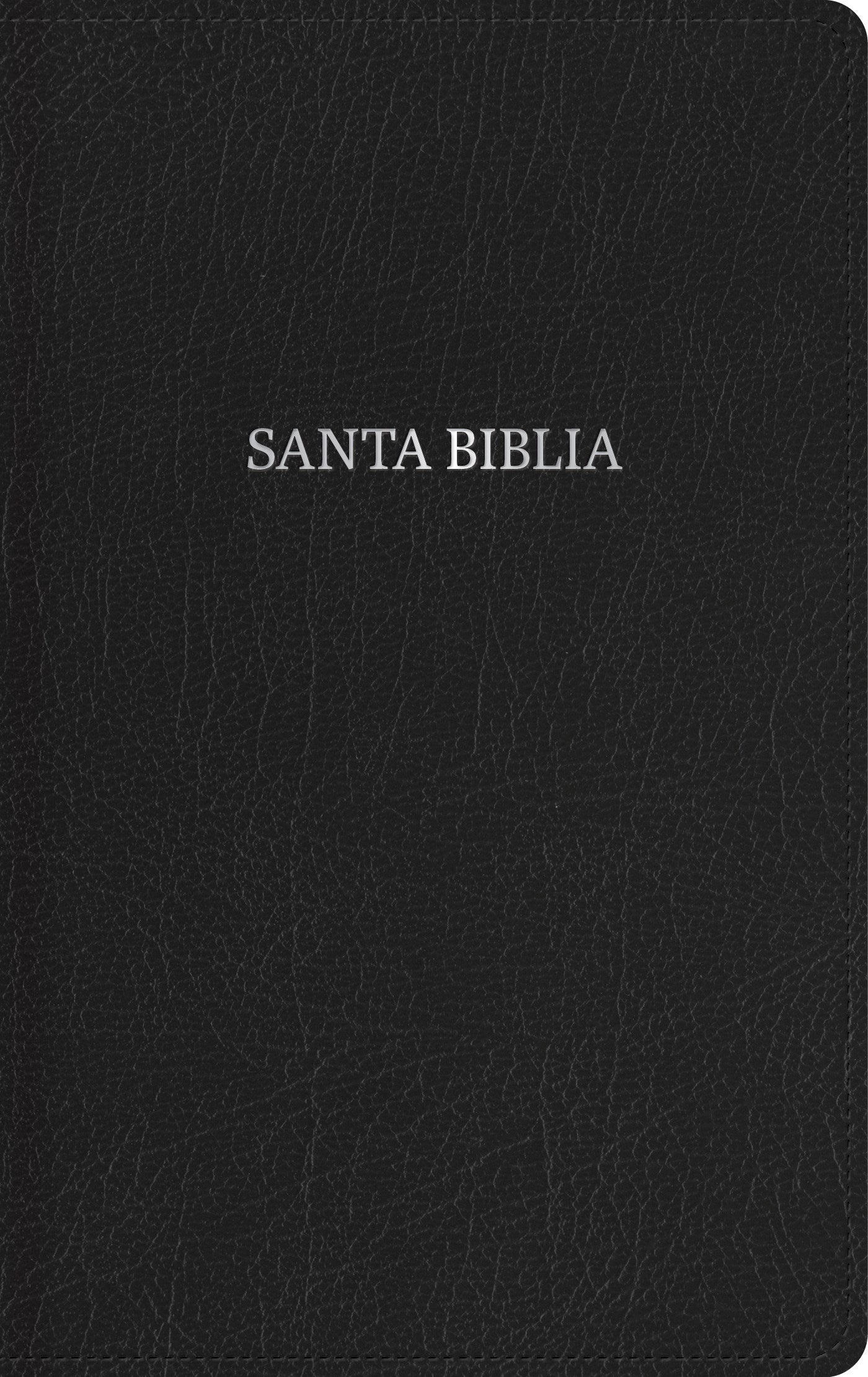 RVR 1960 Biblia Compacta Letra Grande (Large Print Compact Bible)-Black Bonded Leather Indexed