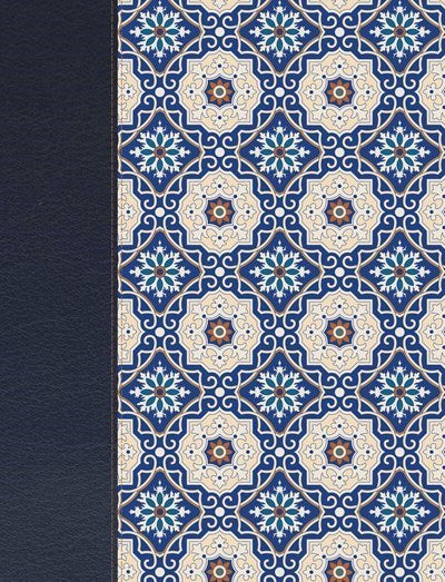 RVR 1960 Biblia de Apuntes edicion Letra Grande (Large Print Notetaking Bible)-Blue Pattern Cloth Over Board